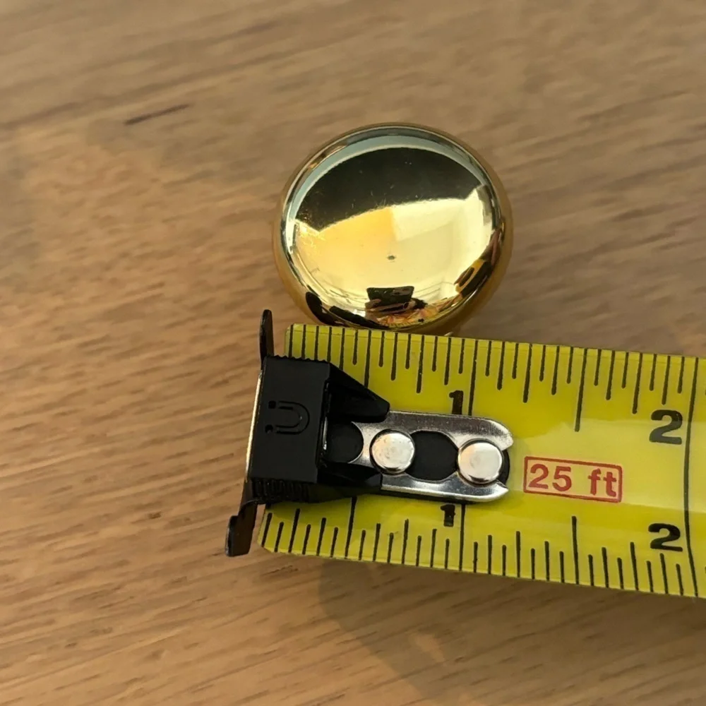 Set of 2‎ cabinet door knobs Solid brass. New